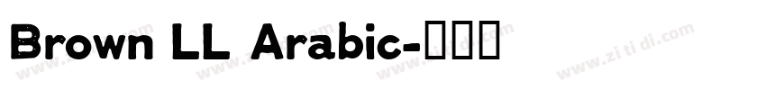 Brown LL Arabic字体转换